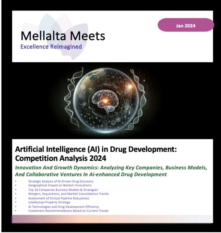 Cover of AI in Drug Development Report 2024